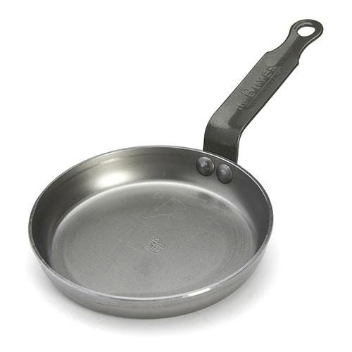 Mini patelnia stalowa de Buyer 5612.14, 14 cm