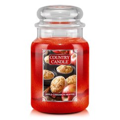 Svíčka Country Candle velká, Apple Cinnamon Muffin