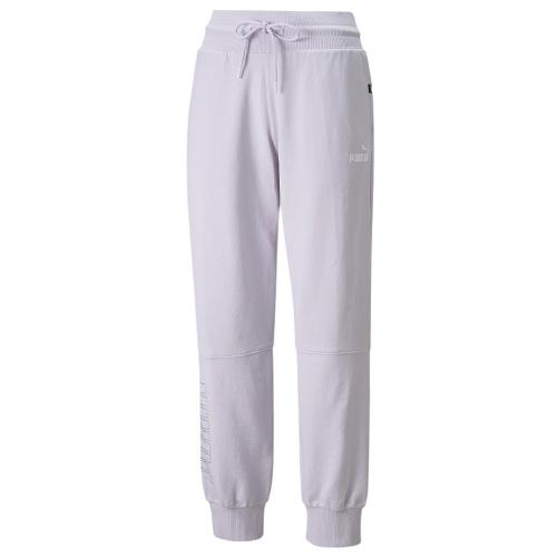 Damen-Jogginghose Puma Power Colorblock Stardust - Farbe: Schwarz, Größe: L