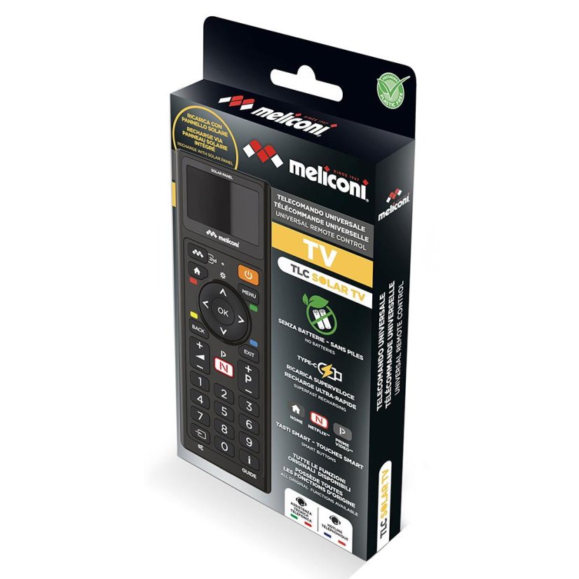 Dálkové ovládání univerzální se solárním dobíjením Meliconi 800508