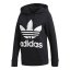 Dámská mikina Adidas Originals Trefoil - Barva: Černá, Velikost: 34