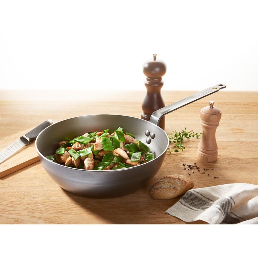 Tiefe Pfanne de Buyer MINERAL B 5614.24, 24 cm Stahl