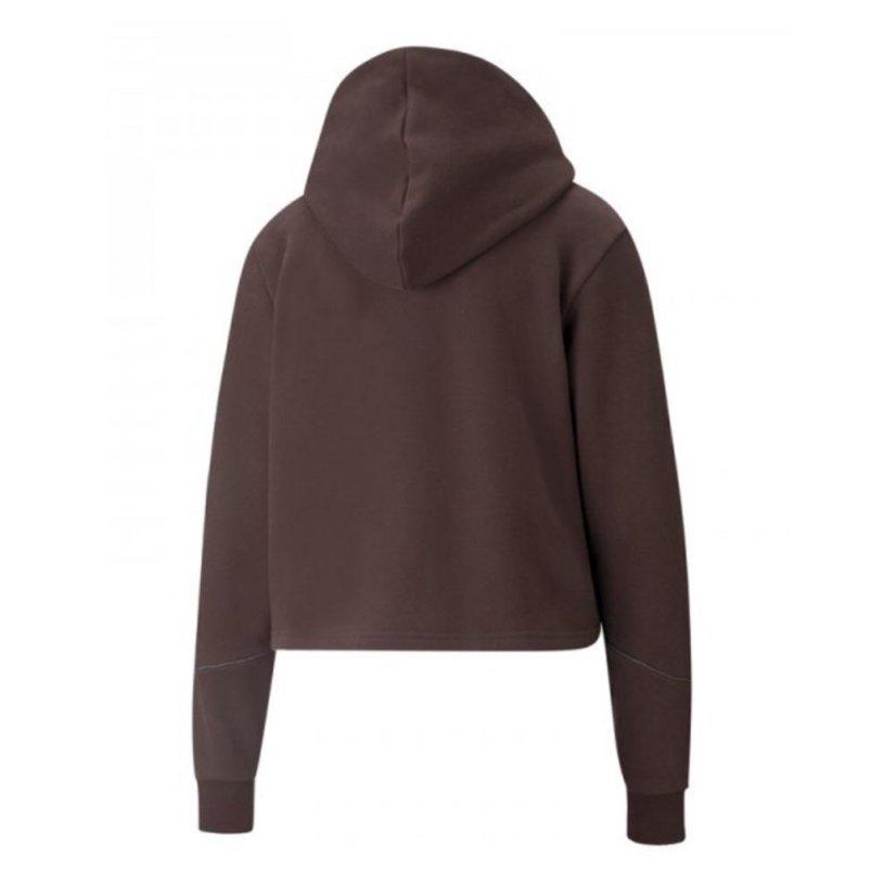 Puma Cyber Cropped Hoodie für Damen - Farbe: Braun, Größe: XS