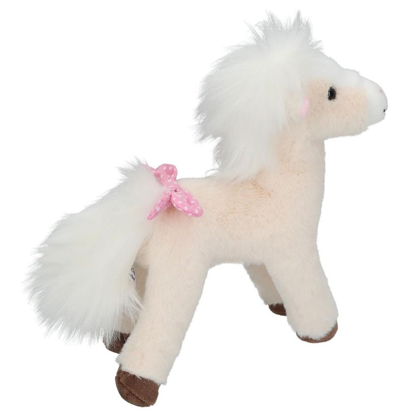 Miss Melody Plush Horse – Cream White, 18 cm