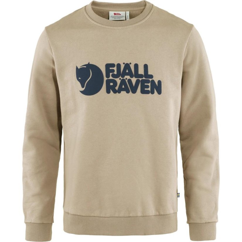Pánská mikina Fjällräven Logo Sweater M - Farba: Modrá, Veľkosť: S