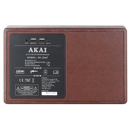 AKAI M3 SOUL speaker, Coffee brown