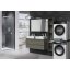 Universal adapter between the handle and the dryer with a wooden shelf Meliconi Torre DARK 656128 black