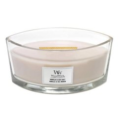 Svíčka WoodWick loď, Vanilla & Sea Salt