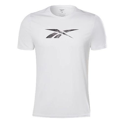 Pánske tričko Reebok Workout Ready Poly Graphic - Farba: Oranžová, Veľkosť: S
