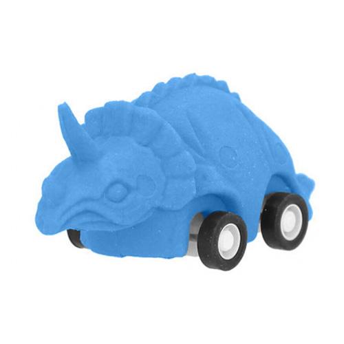 Dino World Triceratops blue rubber dinosaur