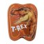 Dino World T-Rex narancssárga fém fogdoboz