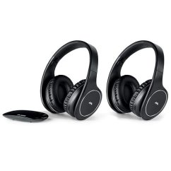 TV headphones, digital, 2 pcs Meliconi HP EASY Digital Bundle TV 497320 black