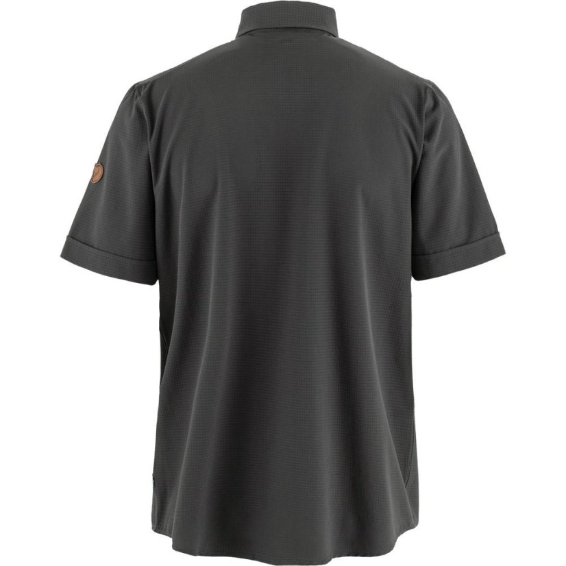 Pánská košile Fjällräven Abisko Trekking Shirt SS M - Farba: Modrá, Veľkosť: S