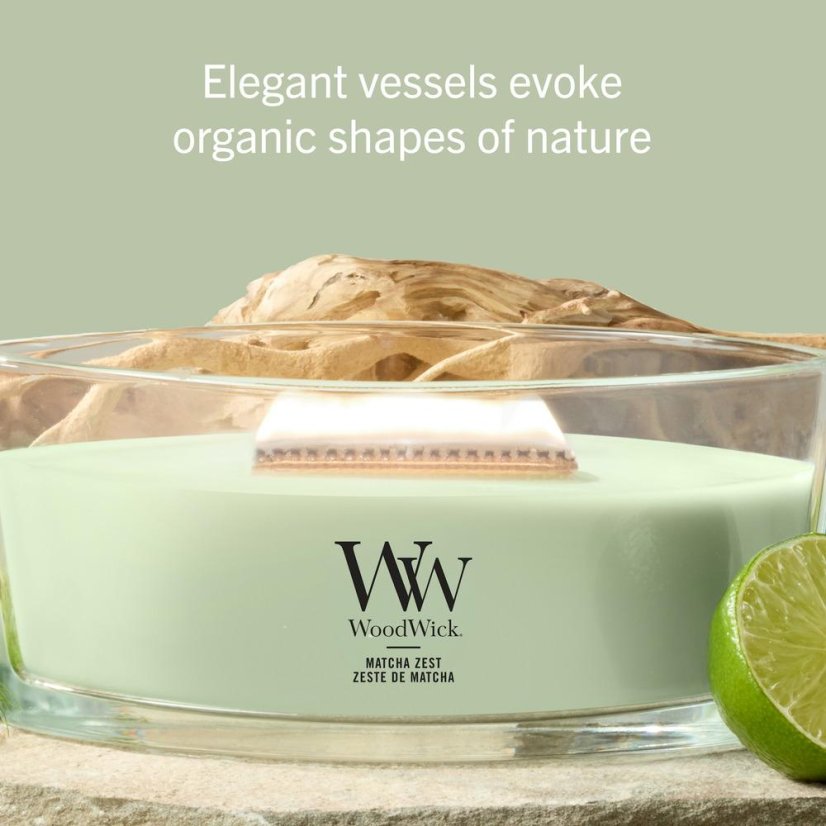 WoodWick hajó alakú gyertya, Matcha Zest
