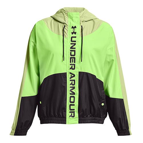 Dámská bunda Under Armour Rush Woven - Barva: Zelená, Velikost: L