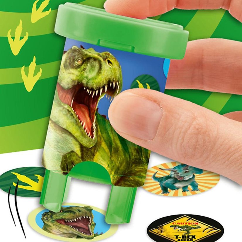 Stamp for Dino World stickers, 160 green stickers