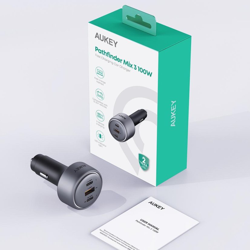 Rychlonabíječka do auta Aukey CC-P3