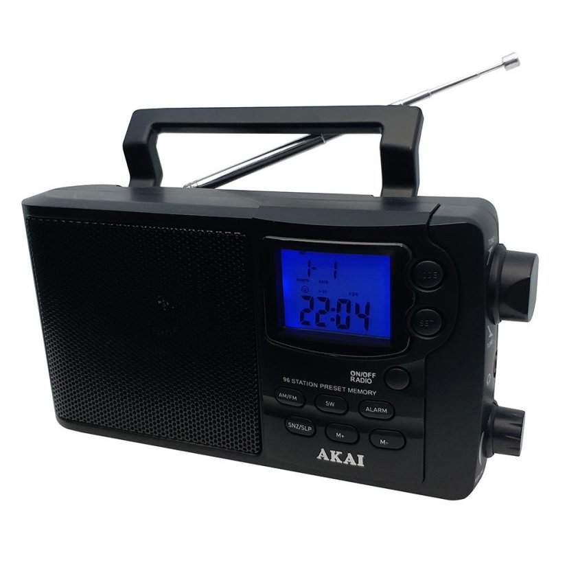 AKAI APR-2418 rádió, fekete