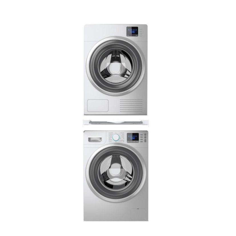 Meliconi 656129 Torre Green+ White Washer/Dryer Combo