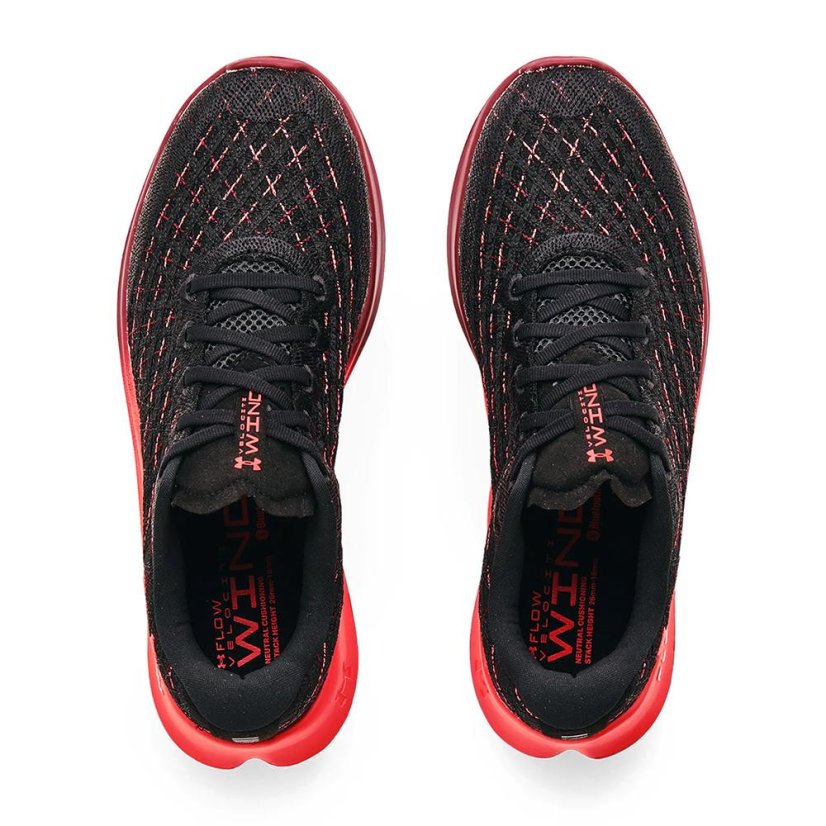 Laufschuhe Under Armour Flow Velociti Wind CLRSFT M - Farbe: Schwarz/Rot, Größe: 44