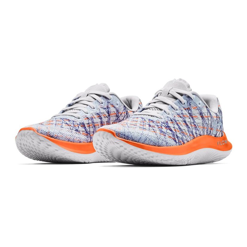 Laufschuhe Under Armour Flow Velociti Wind W - Farbe: Grau/Orange, Größe: 36.5