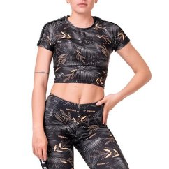 Damen-Top Nebbia Crop Top Active Black