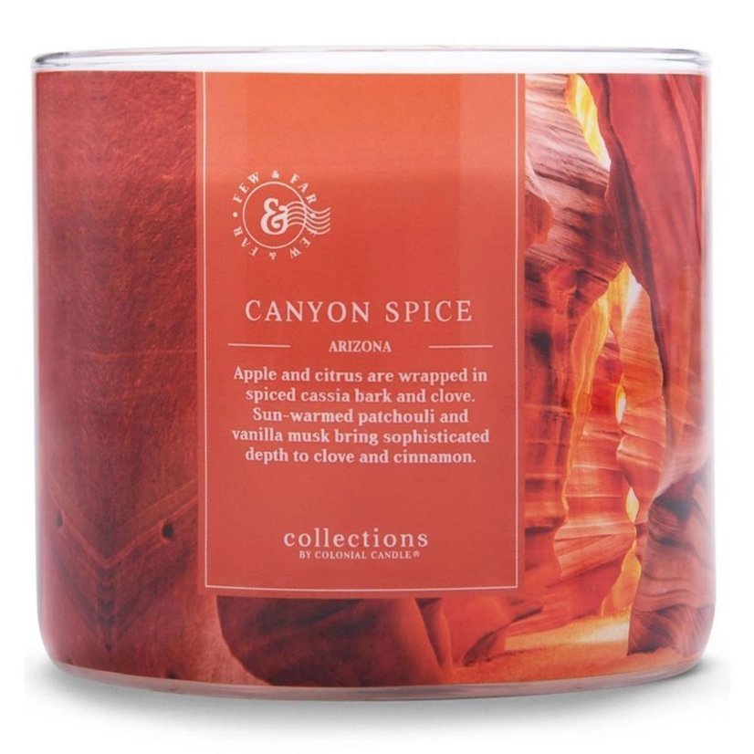 Colonial Candle Travel Collection gyertya, Canyon Spice