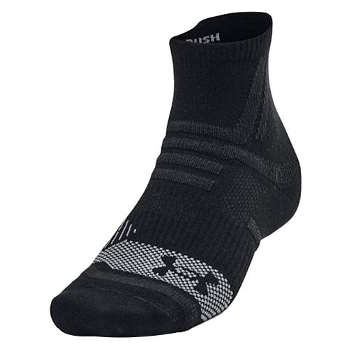 Under Armour RUSH Quarter Unisex Socks - Color: Gray, Size: M