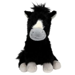 Pluszowy konik Miss Melody – czarny, 20 cm