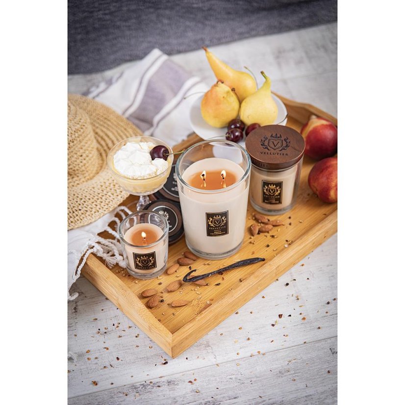 Świeca Vellutier duża, Crema All’Amaretto