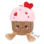 TOPModel Plush Keychain with Carabiner – Muffin with Hearts