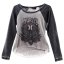 Hurley Oceancare Raglan Women's T-shirt - Color: Gray, Size: S