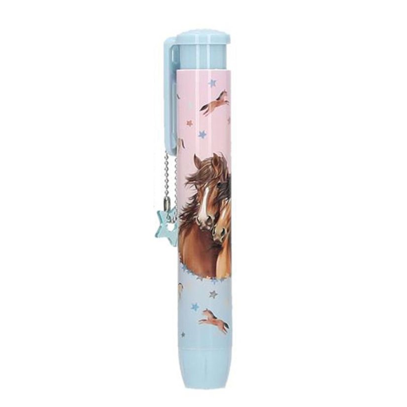 Retractable eraser with Miss Melody Blue charm