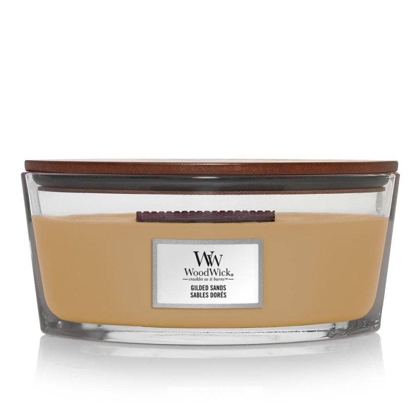 WoodWick-Kerze im Schiffsglas, Gilded Sands