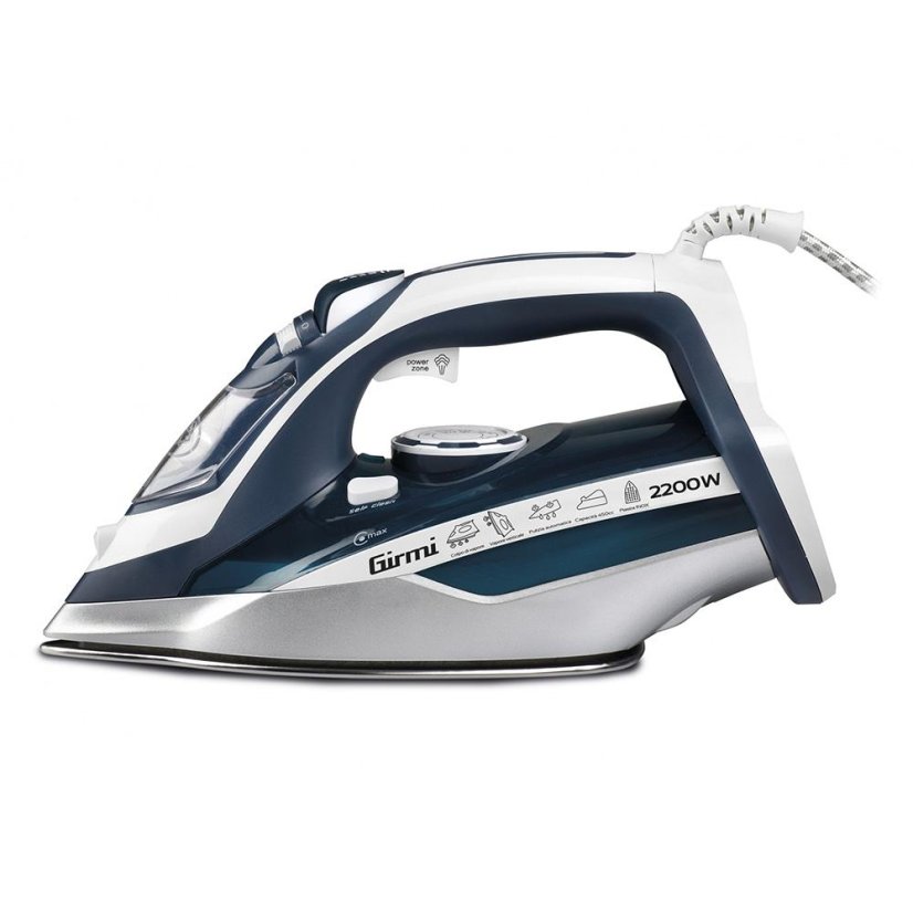 Girmi ST6000 steam iron, white and blue