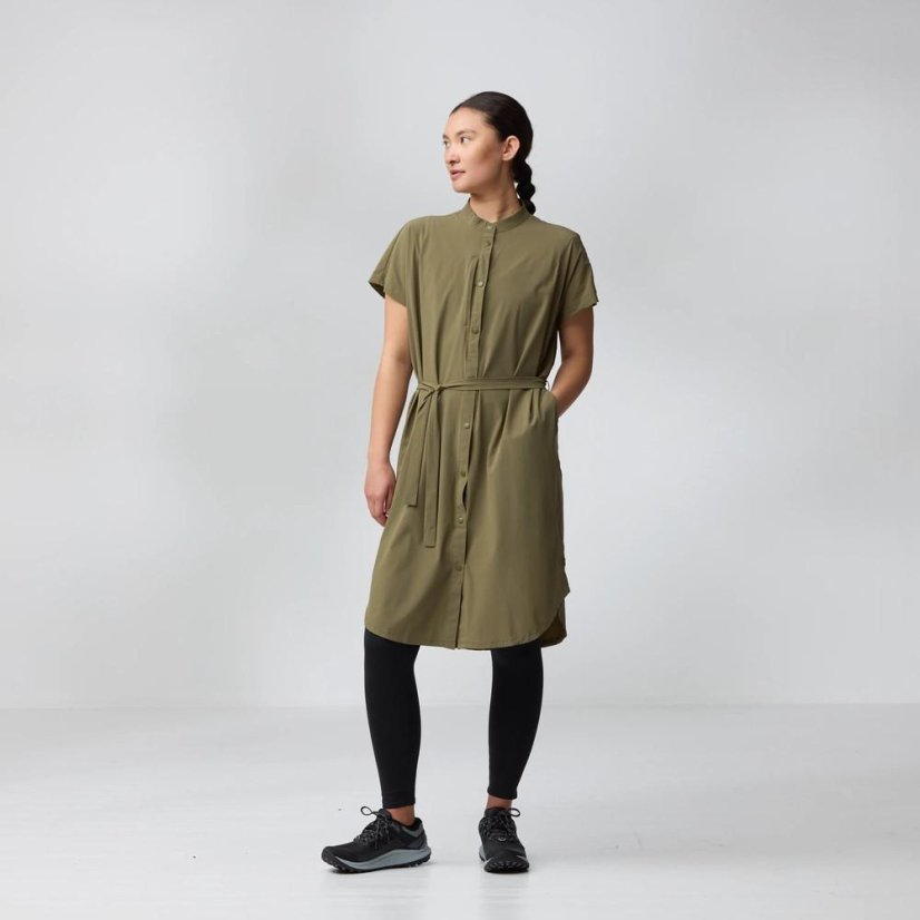 Šaty Fjällräven Abisko Fjäll Dress W - Farba: Čierna, Veľkosť: M