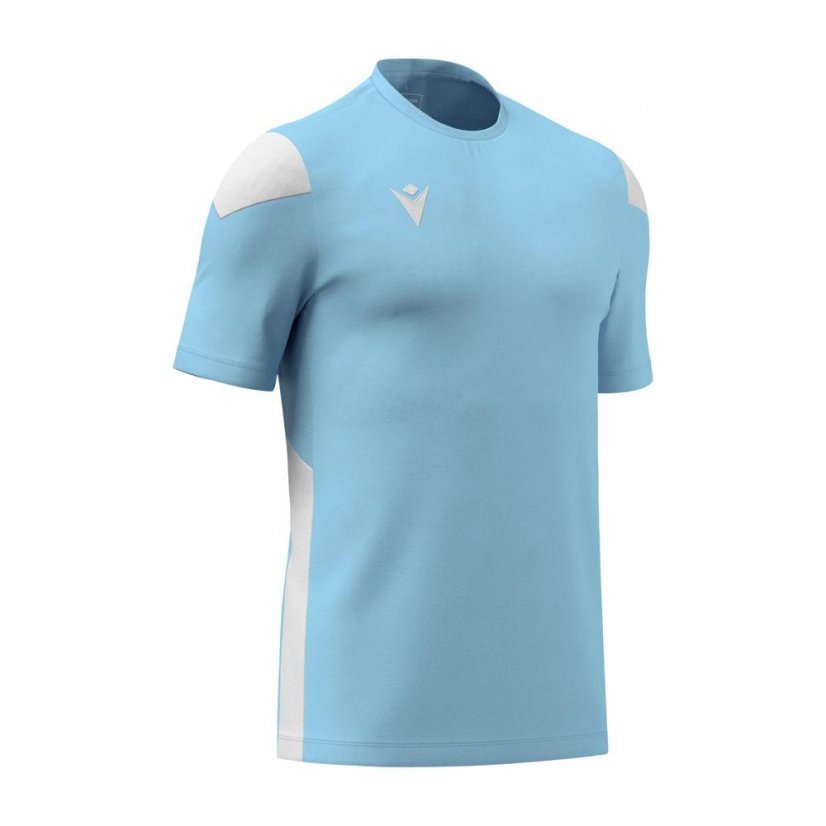 Macron Polis Jersey - Color: Light blue/white, Size: M