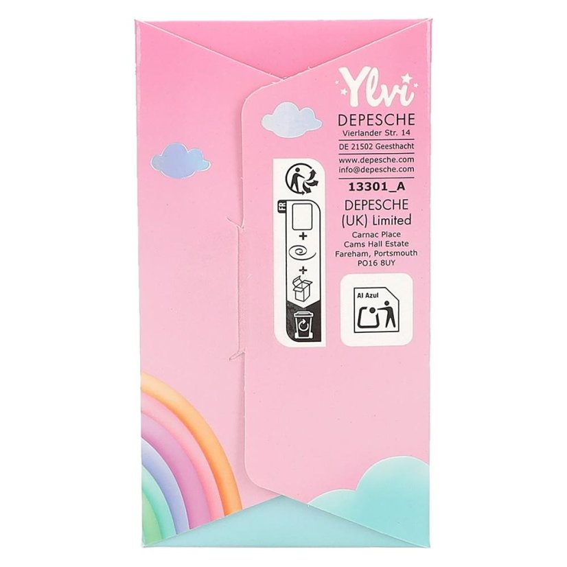 Halskette mit Ylvi-Einhorn-Anhänger, pink