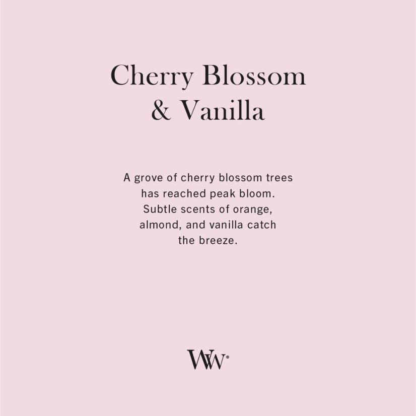 WoodWick Small Candle, Cherry Blossom & Vanilla