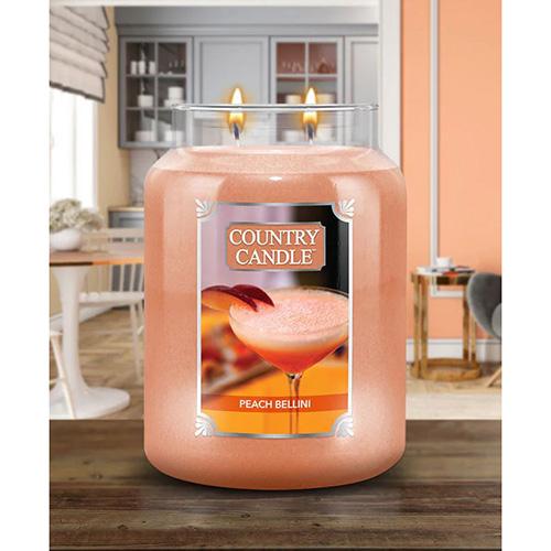 Svíčka Country Candle velká, Peach Bellini