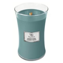 Svíčka WoodWick velká, Evergreen Cashmere