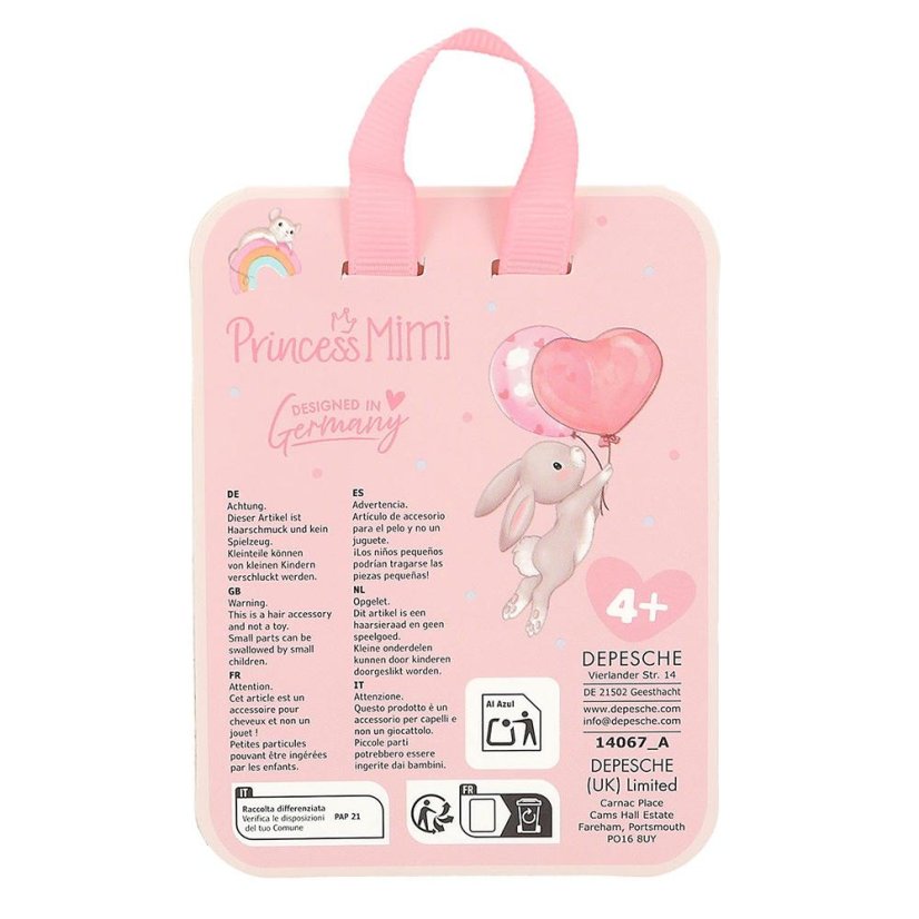 Princess Mimi Hair Clip – Sparkly Pink Bunny