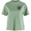 Dámské tričko Fjällräven Fjällblomster Logo T-shirt W - Farba: Svetlo modrá, Veľkosť: M