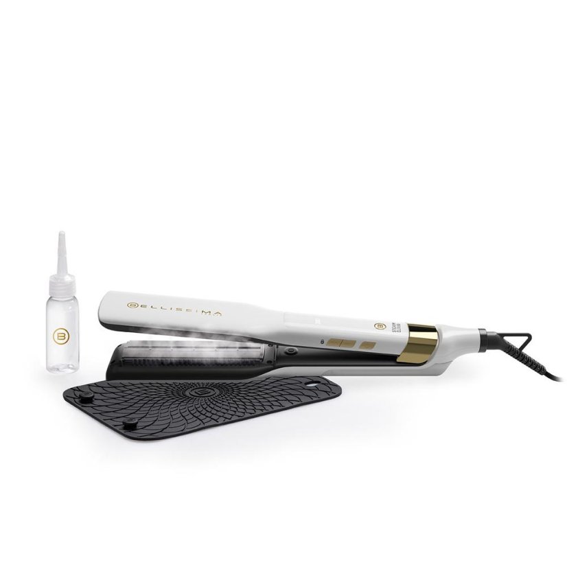 Bellissima STEAMELIXIR 11808 white and gold hair straightener