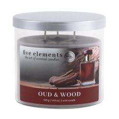 Svíčka Five Elements Oud & Wood