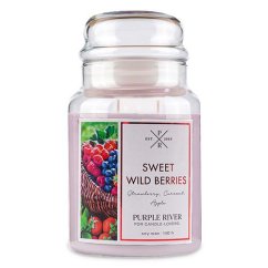 Svíčka Purple River velká, Sweet Wild Berries