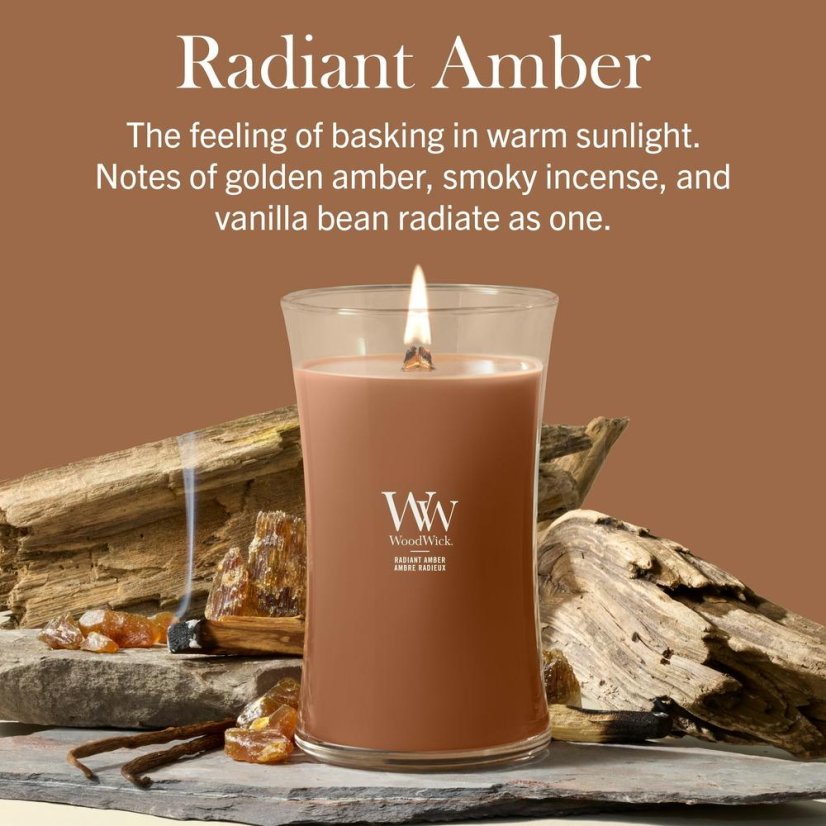 Świeca WoodWick duża, Radiant Amber