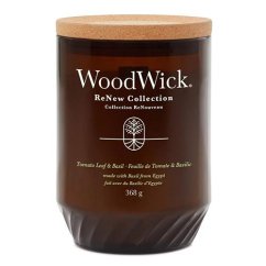 Svíčka WoodWick ReNew velká, Tomato Leaf & Basil