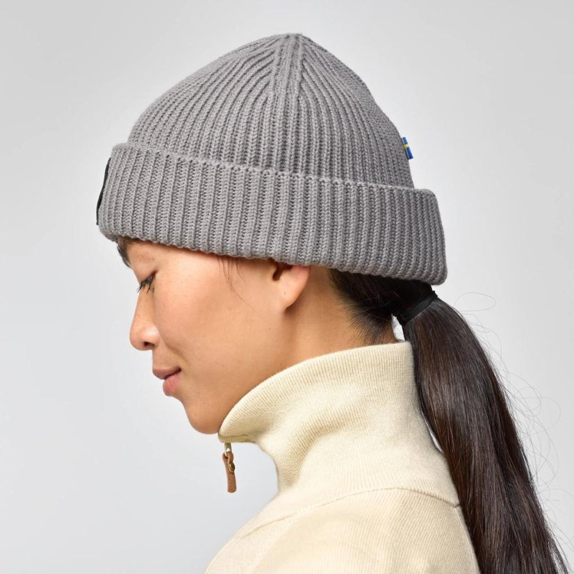 Zimní čepice Fjällräven 1960 Lite Logo Hat - Szín: Szürke