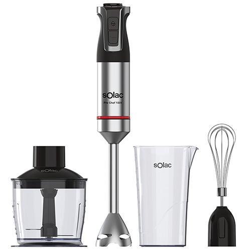Blender ręczny z akcesoriami Solac Pro Chef 1501, BA5618 nierdzewny